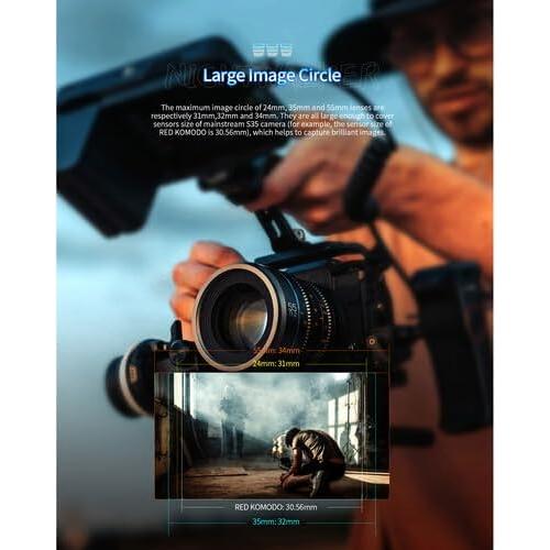 Lente Cine SIRUI Night Walker 55mm T1.2 APS-C Negro