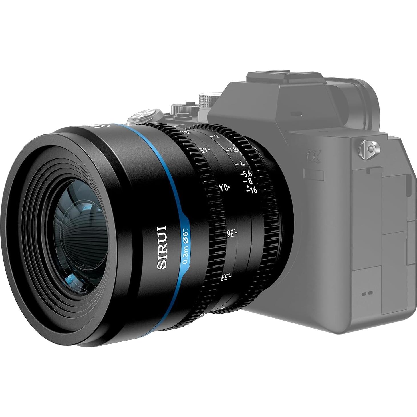 Lente Cine Gran Angular SIRUI Night Walker 16mm T1.2 Montura E