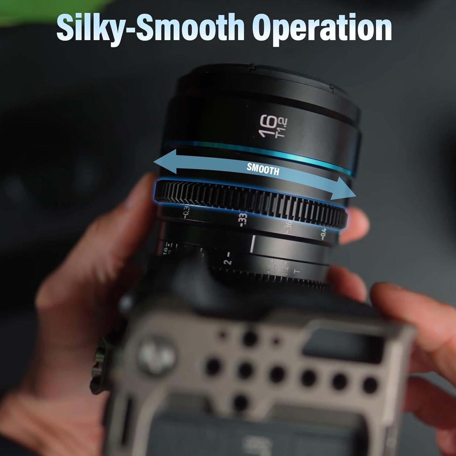 Lente Cine Gran Angular SIRUI Night Walker 16mm T1.2 Montura E