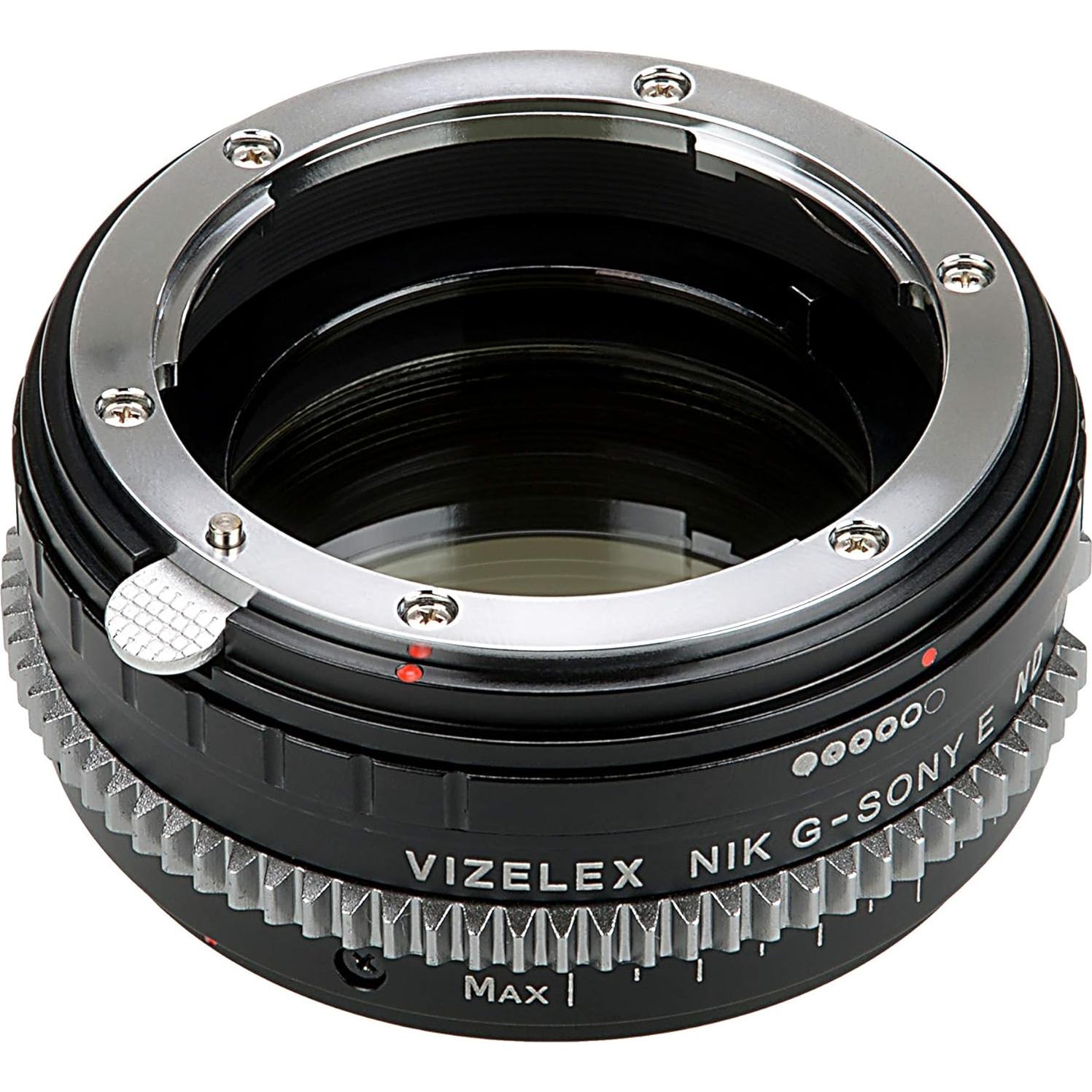 Adaptador Vizelex Cine ND Throttle para Nikon G en Sony E-Mount