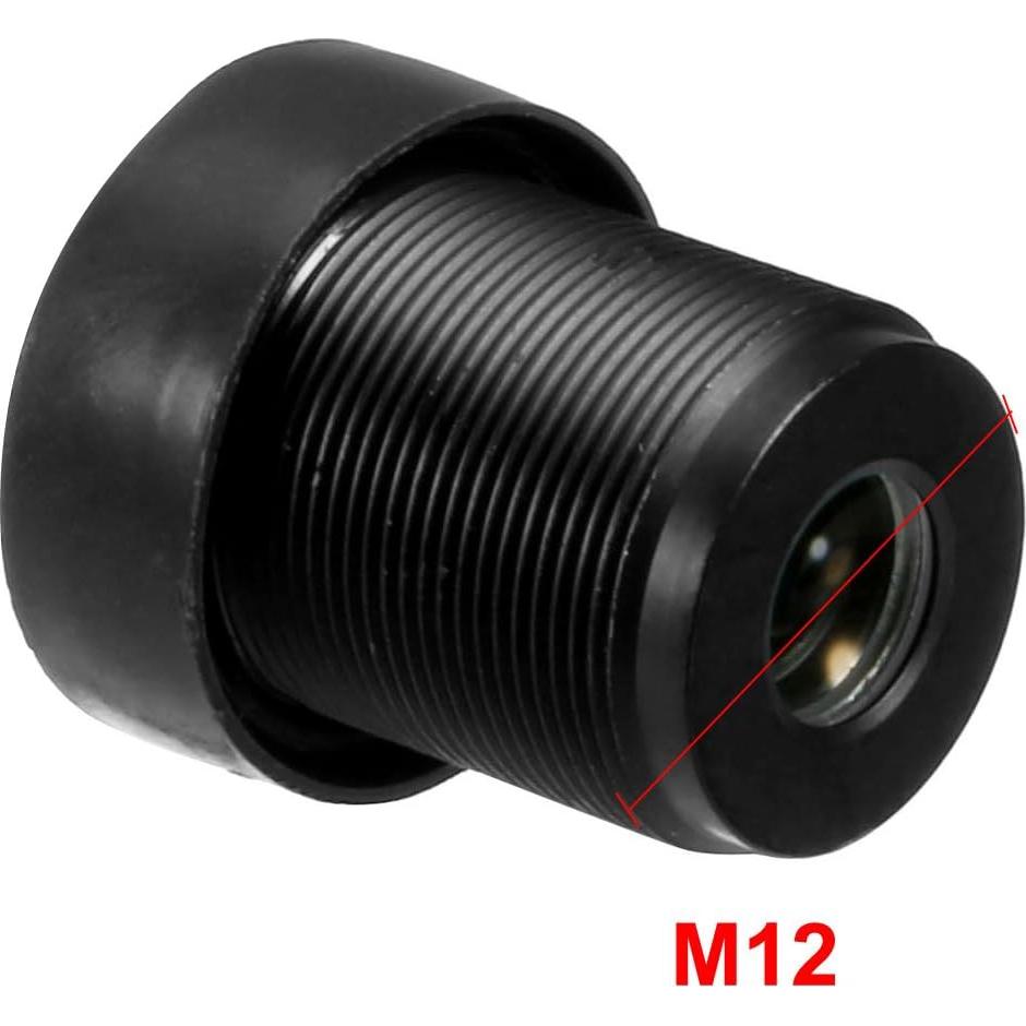Lente de Cámara IR 3.6mm F2.0 M12 uxcell para CCTV