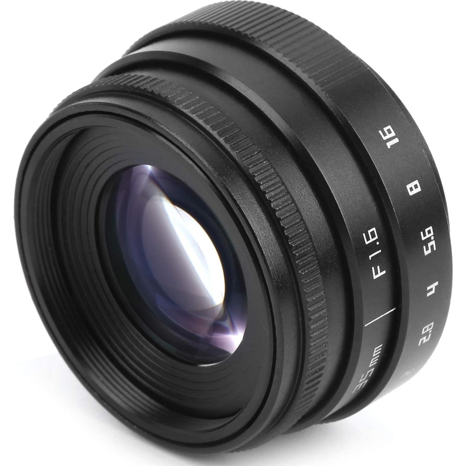 Lente Goshyda 35mm F1.6 Montura C Manual Vidrio Óptico