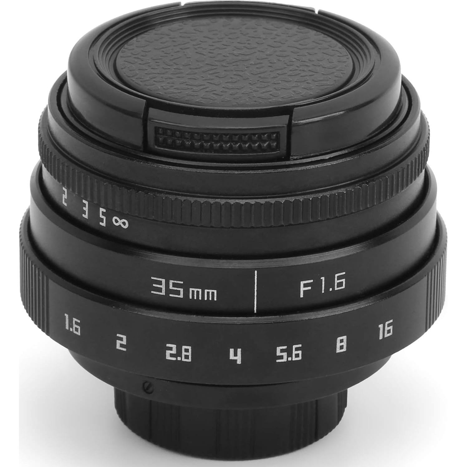 Lente Goshyda 35mm F1.6 Montura C Manual Vidrio Óptico