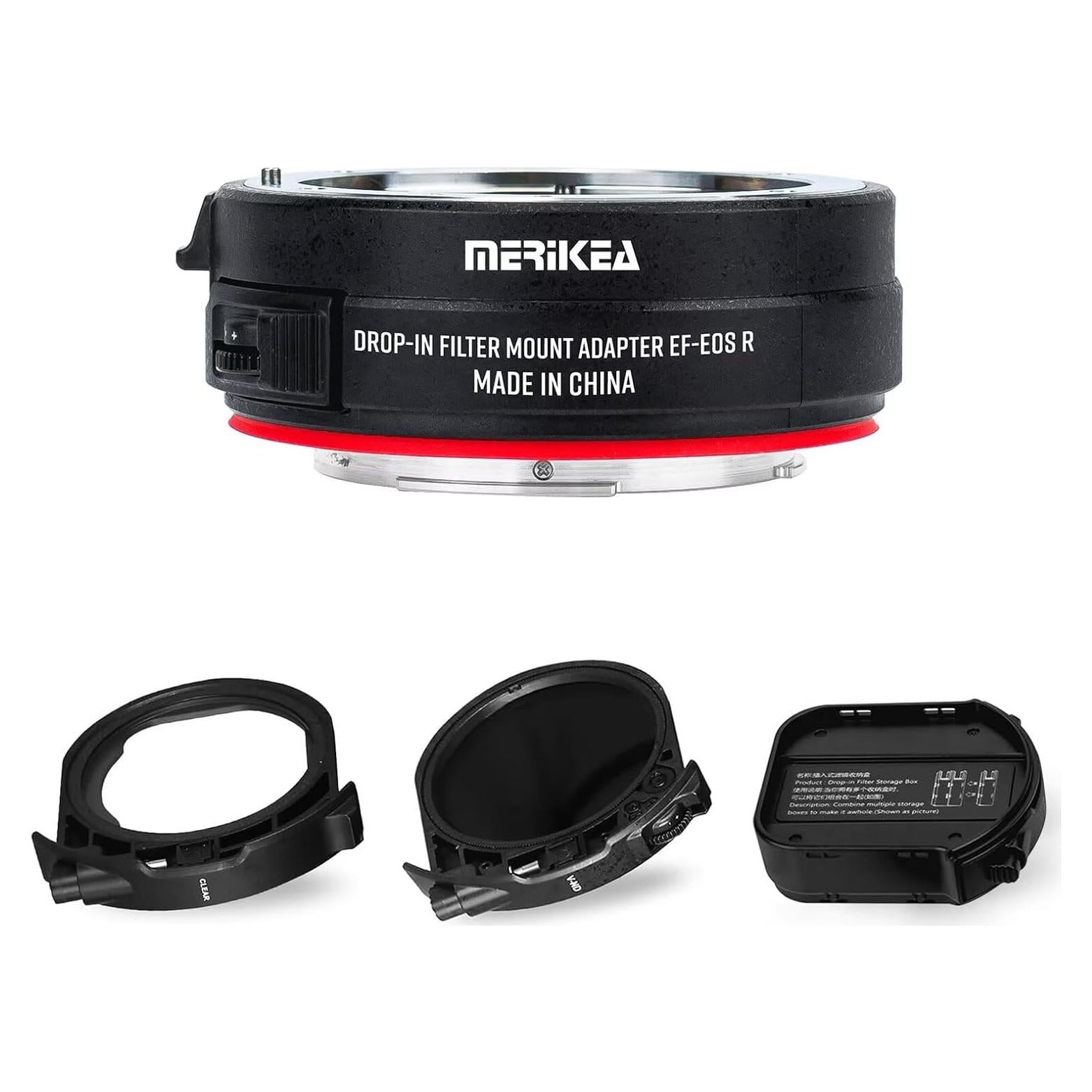 Adaptador de lente Canon EF a EOS R con filtro ND variable