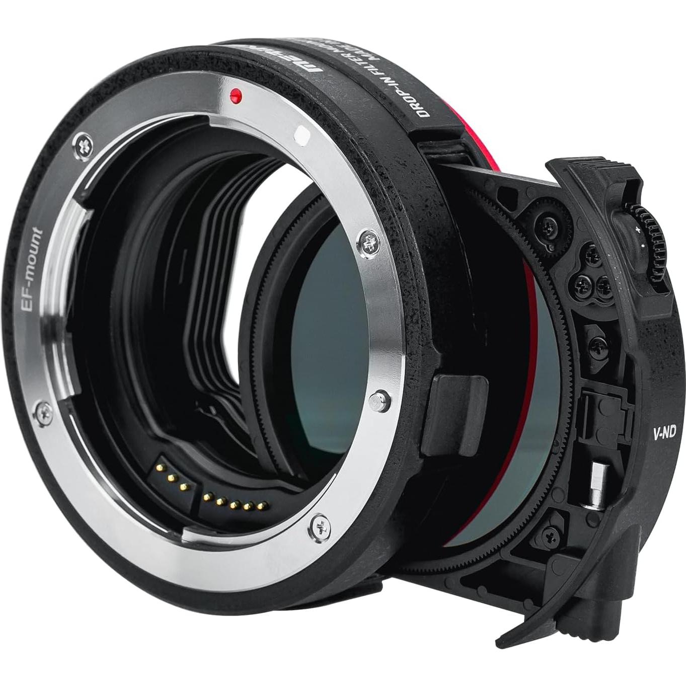 Adaptador de lente Canon EF a EOS R con filtro ND variable