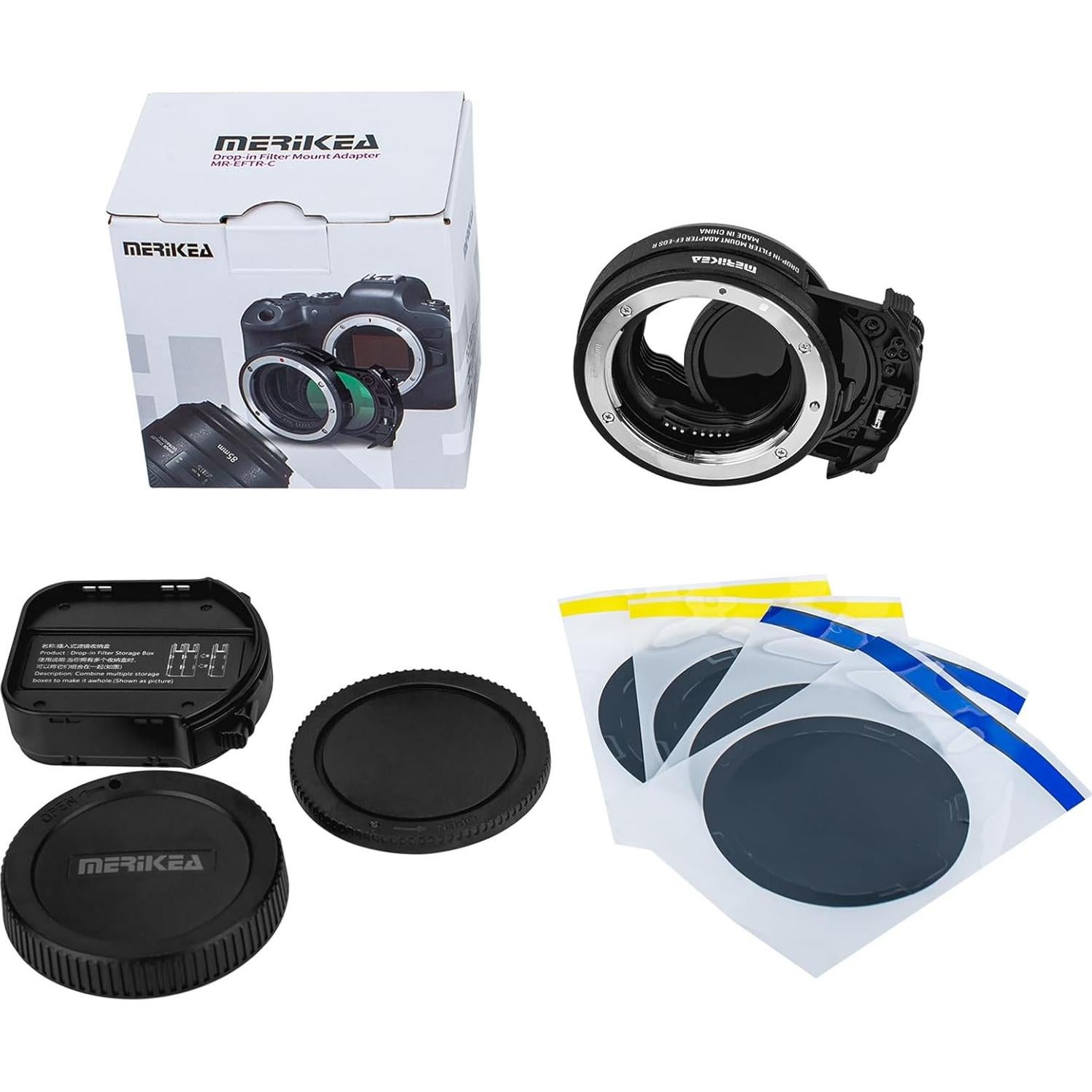 Adaptador de lente Canon EF a EOS R con filtro ND variable