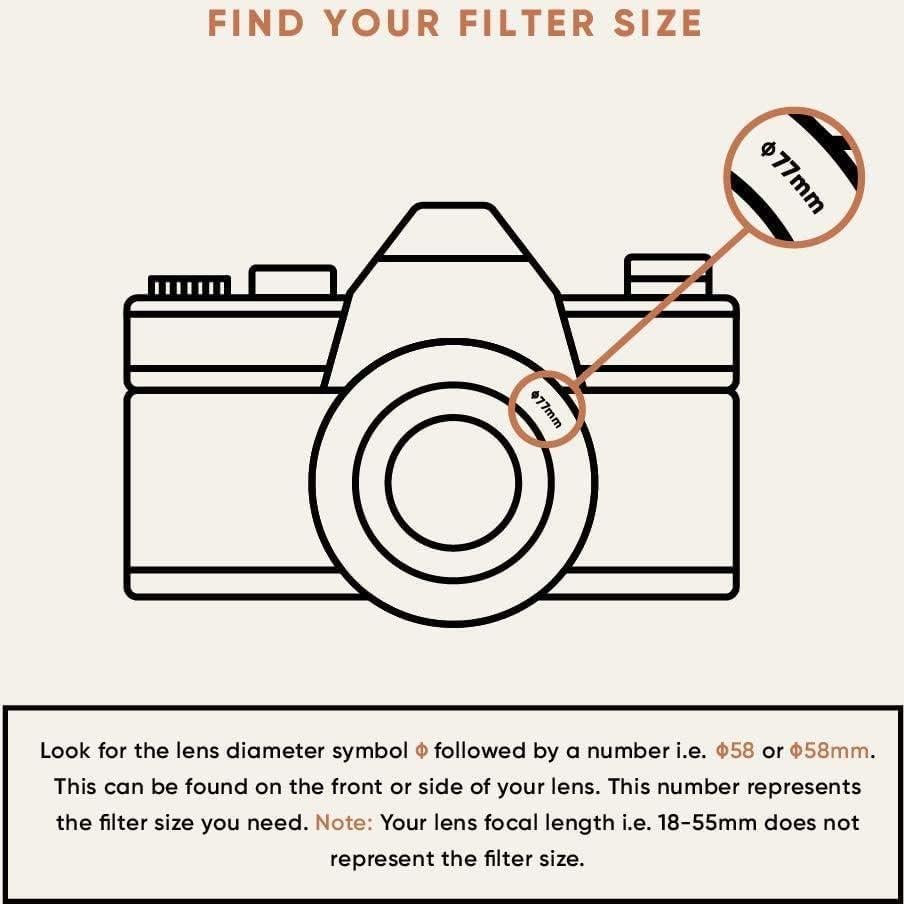 Filtro de lente ND 82mm Gobe ND1000 10 pasos para fotografía