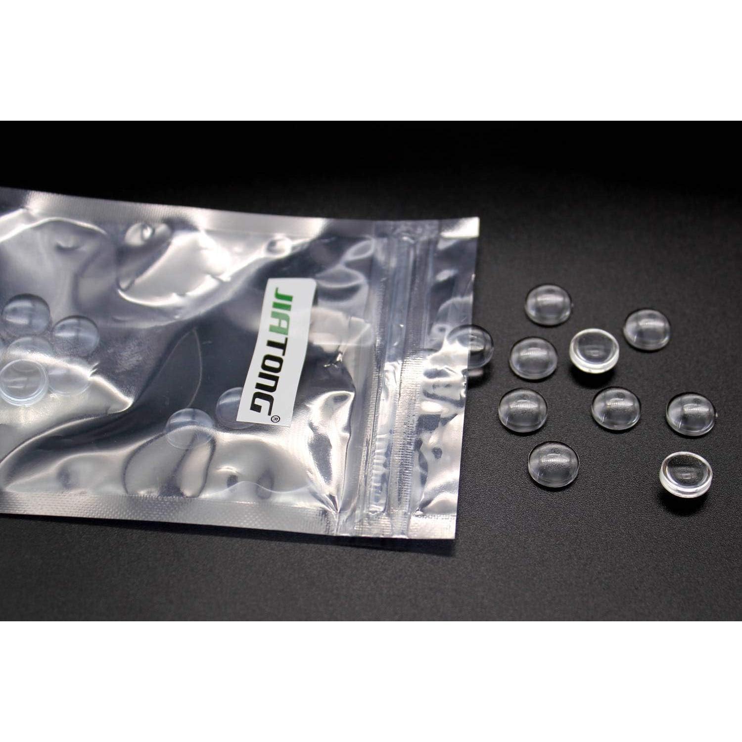 10 Piezas Lente Óptica LED Convexa 10MM JIATONG Ajustable