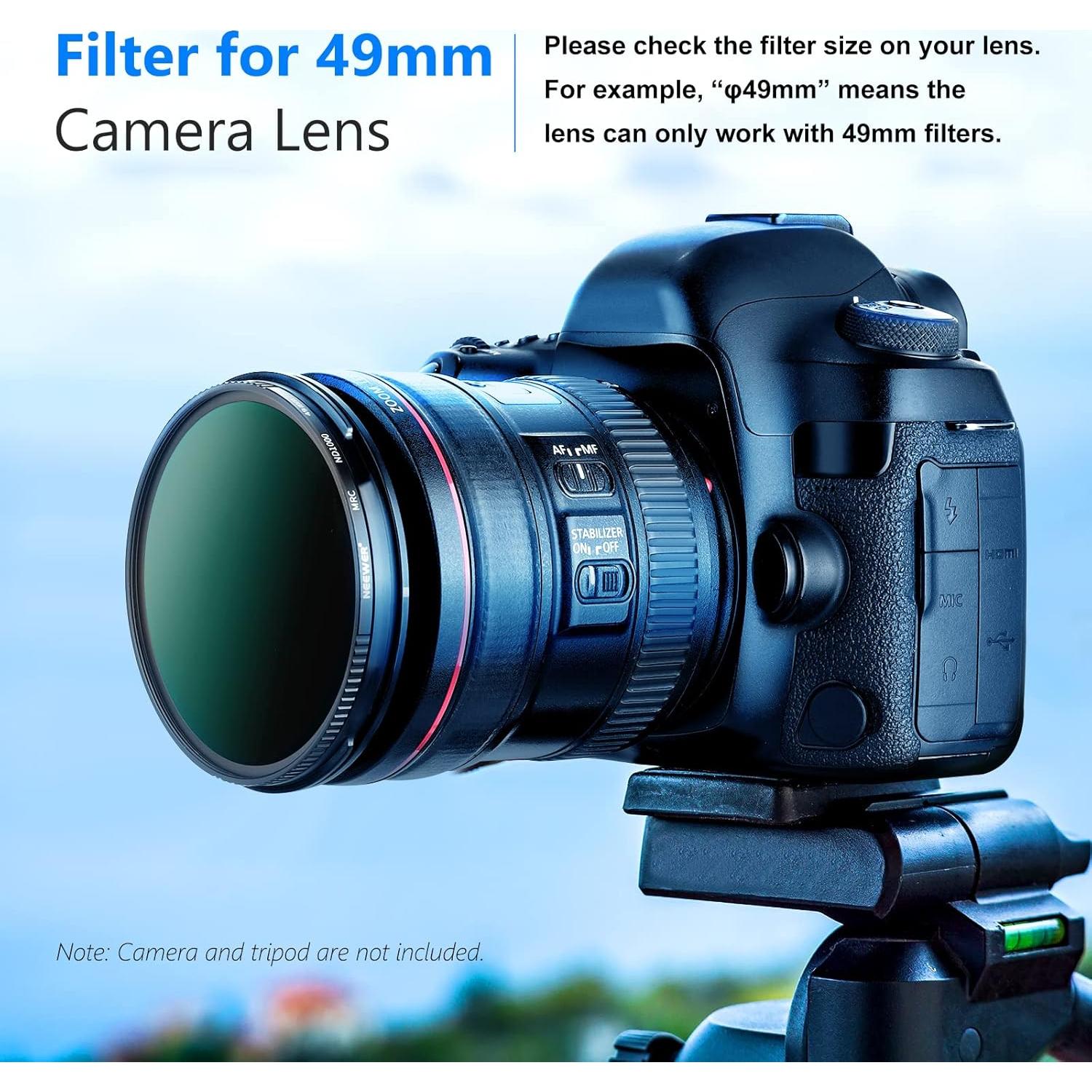 Filtro ND1000 NEEWER 46mm Densidad Neutra Cristal HD