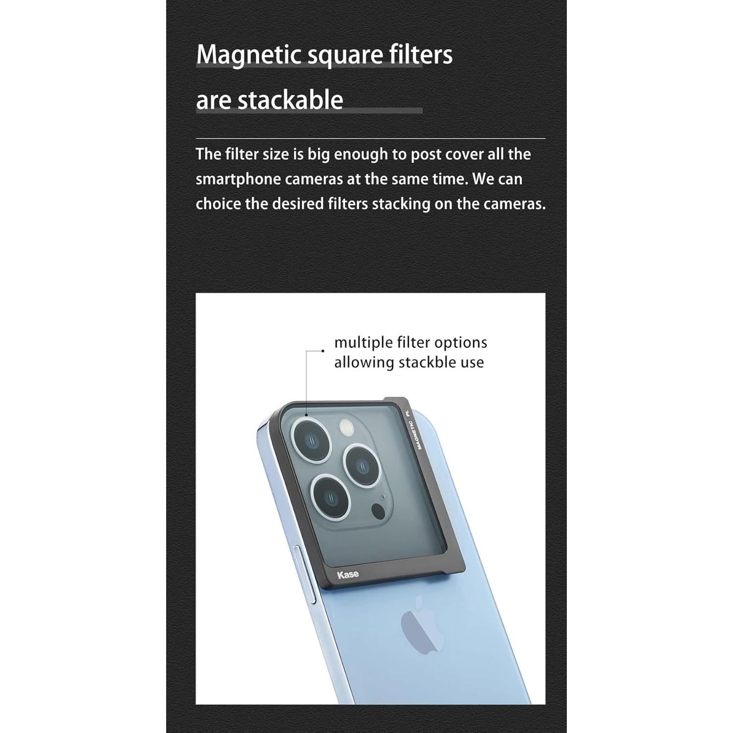 Filtro Magnético Universal Kase Black Mist 60mm para Smartphone