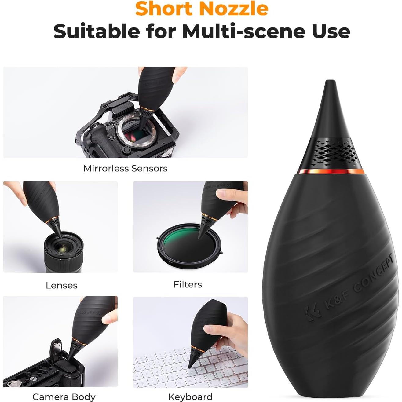 Adaptador de Montura de Lente K&F Concept con Soplador de Aire