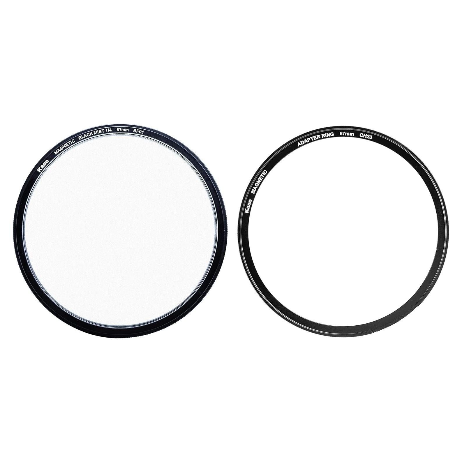 Filtro de vidrio óptico Kase 67mm Black Mist 1/4 Soft Focus