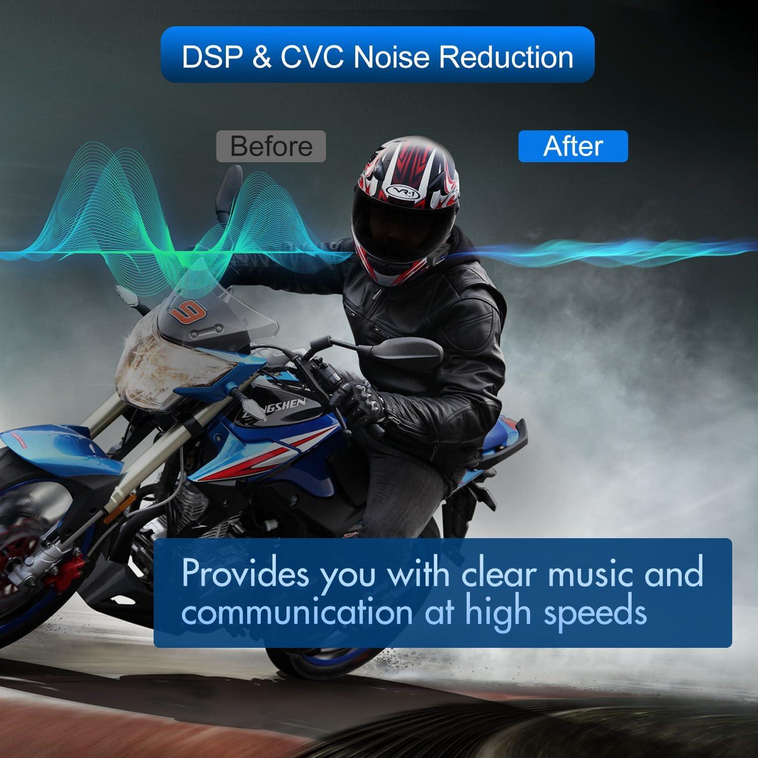 Intercomunicador Bluetooth TK-X2 para Motocicleta 1000m