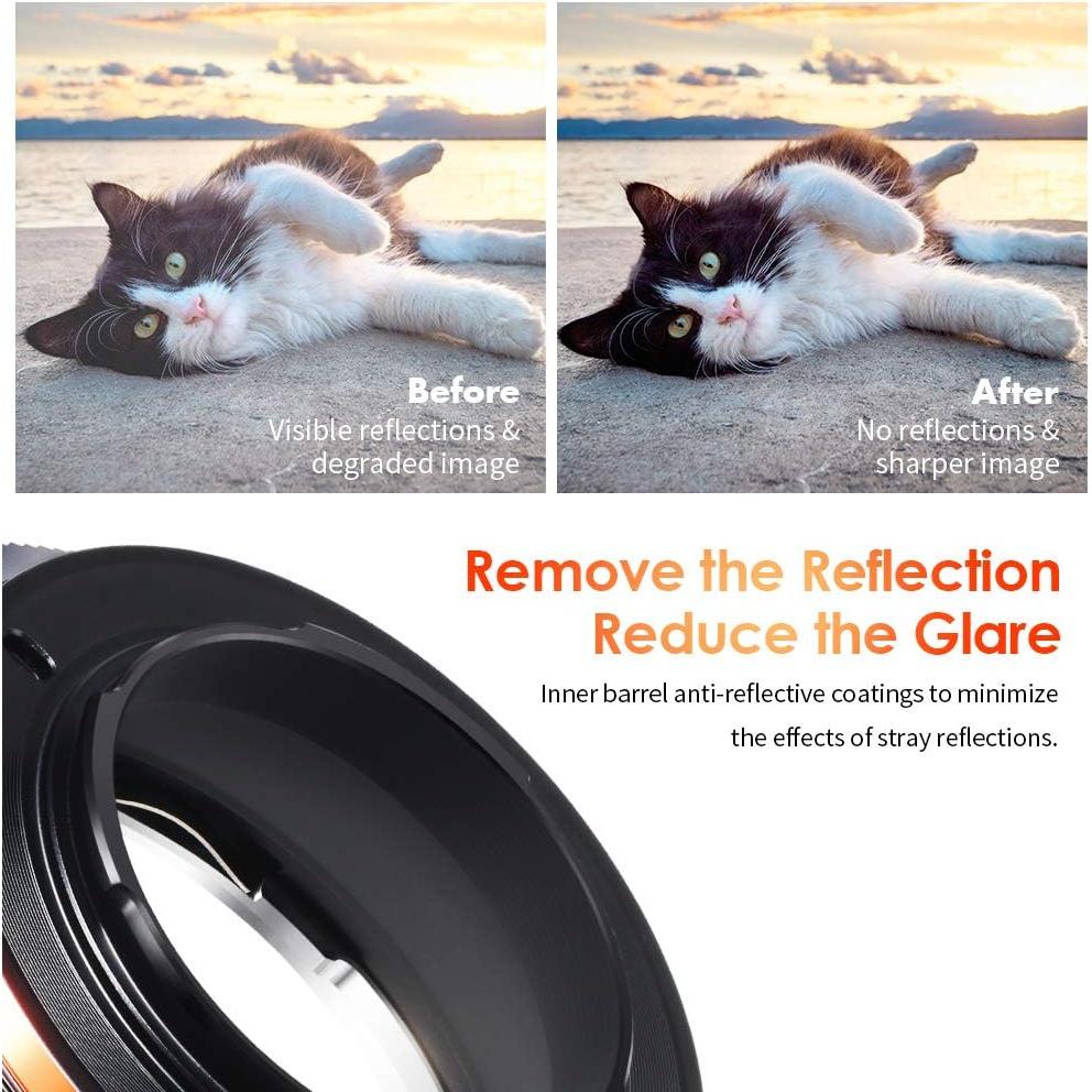 Adaptador K&F Concept Canon EOS a Micro Cuatro Tercios MFT