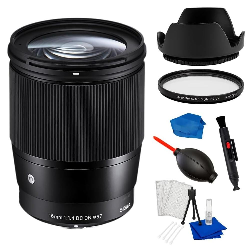 Lente Sigma 16mm f/1.4 DC DN Micro Cuatro Tercios + Kit 7 Piezas