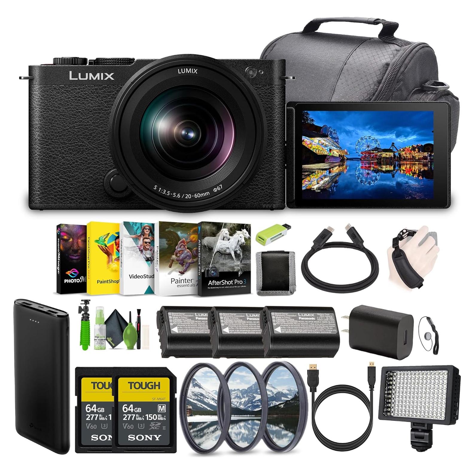 Cámara Sin Espejo Panasonic Lumix S9 24.2MP con Lente 20-60mm