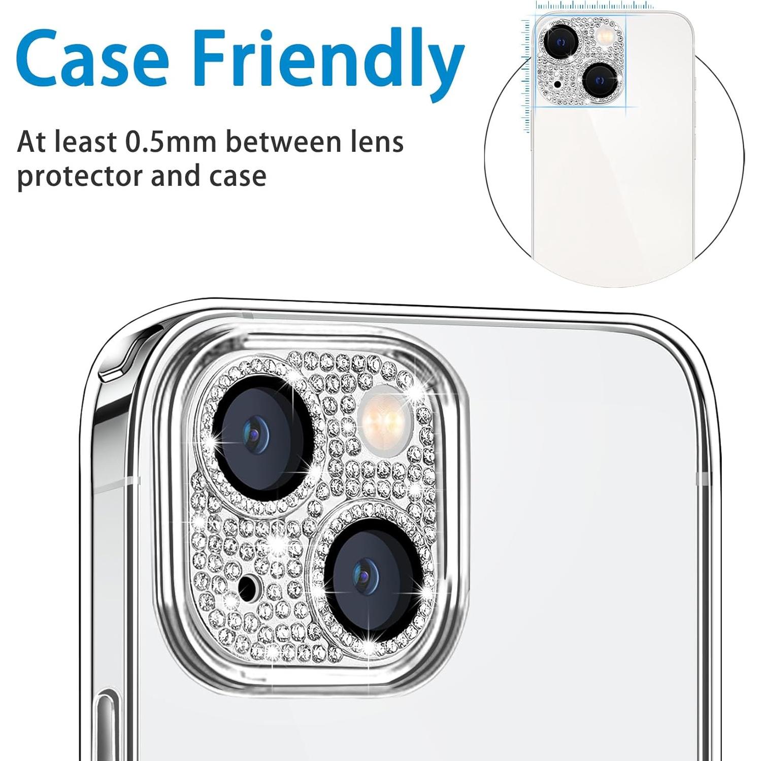 Protector de Lente de Cámara Hsefo para iPhone 14/14 Plus 9H