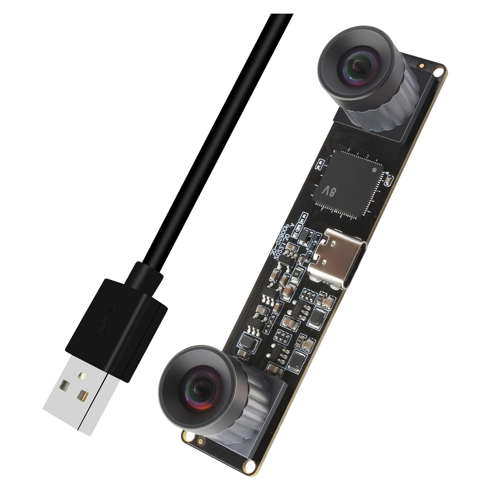 Cámara USB 2.0 IFWATER 210fps 800P Doble Lente Monocromática