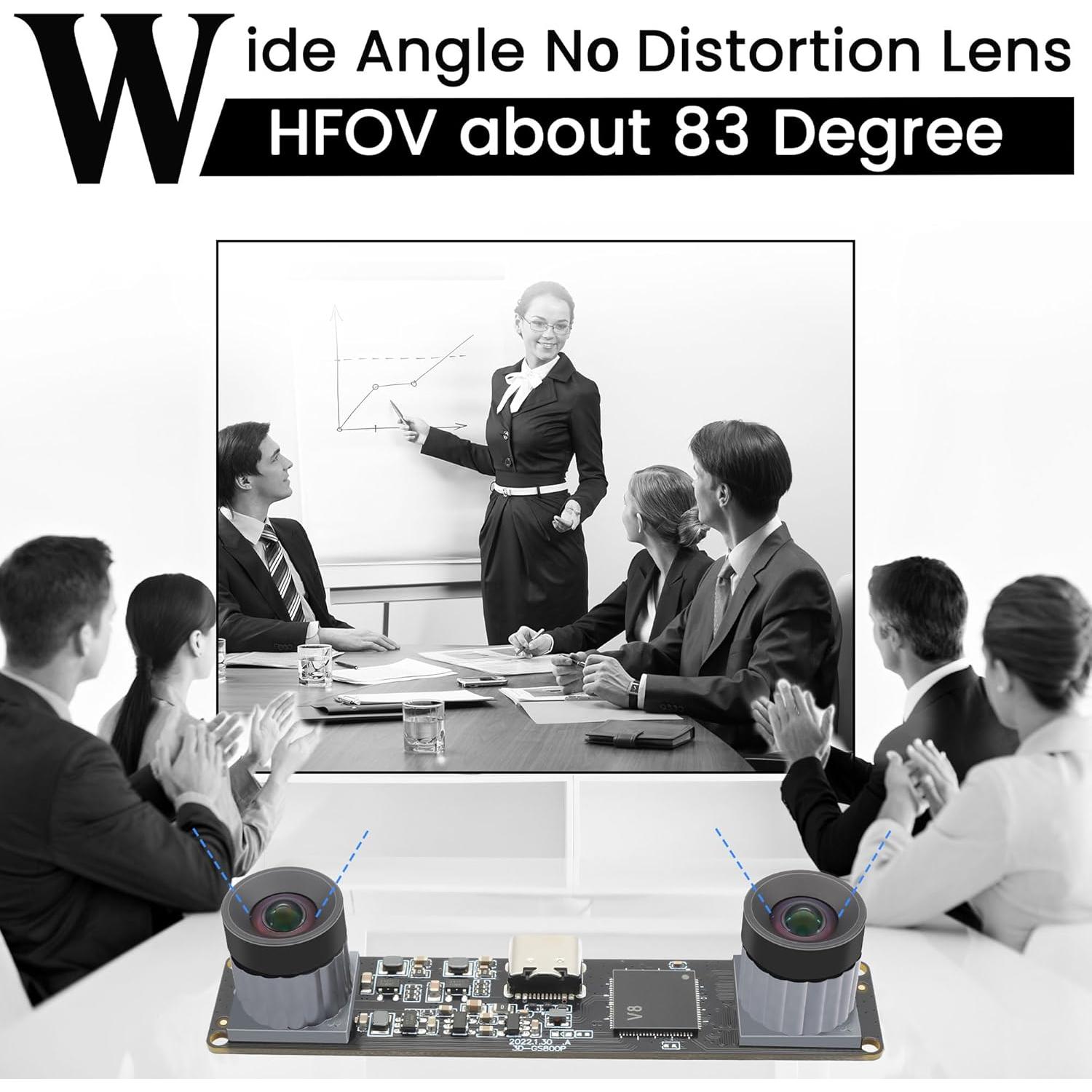 Cámara USB 2.0 IFWATER 210fps 800P Doble Lente Monocromática