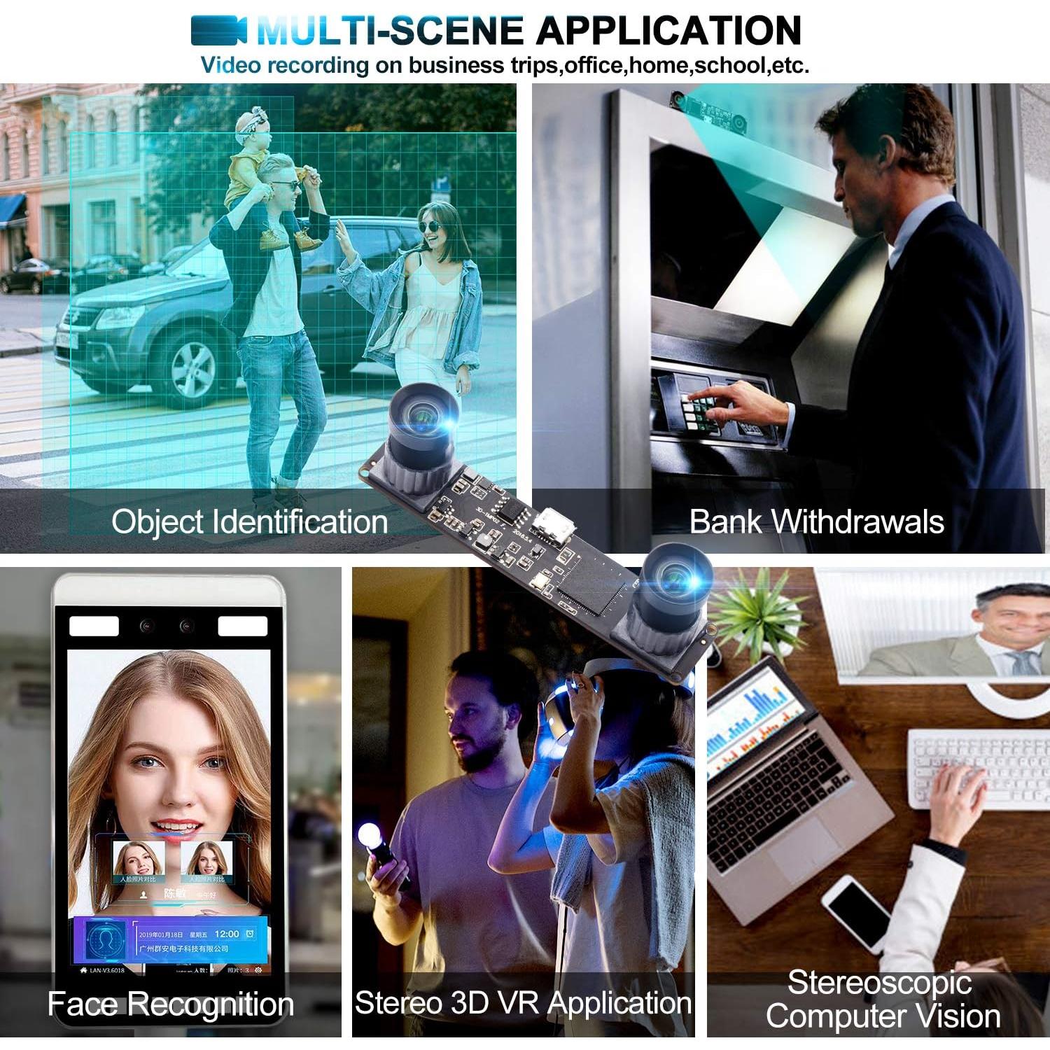 Cámara USB Estéreo 3D VR Hotpet 1.3MP 960P Doble Lente