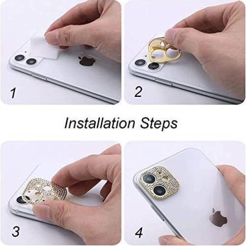 Protector de lente de cámara GSRYPC para iPhone 12 - 2 Pack