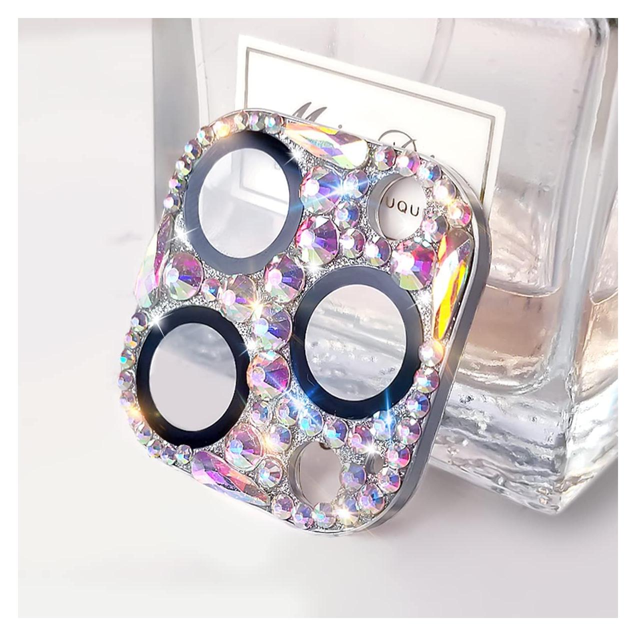 Protector de Lente de Cámara Brillante Cavdycidy para iPhone 14 Pro/Max