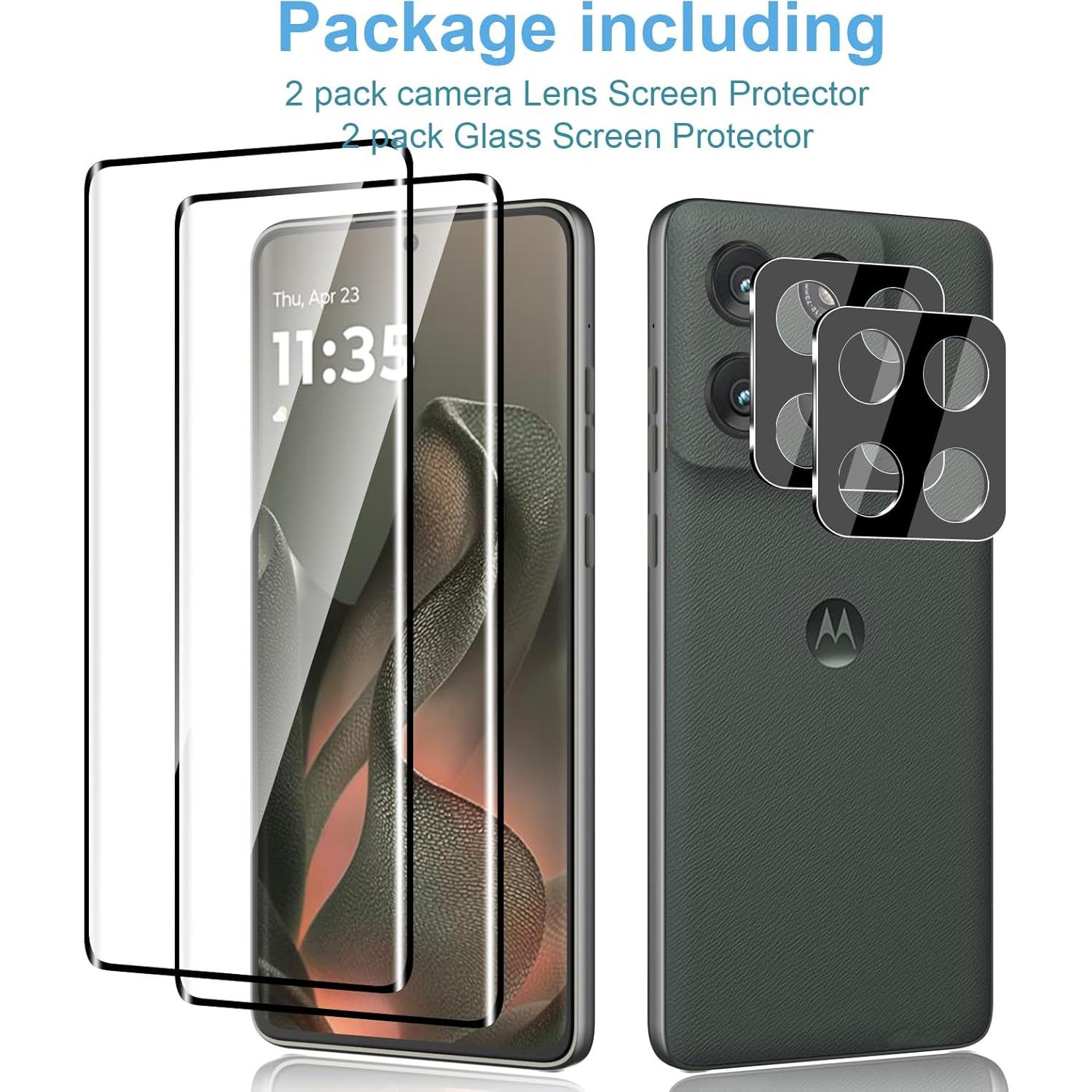 Protector de Pantalla 3D y Lente de Cámara Moto Edge 2025