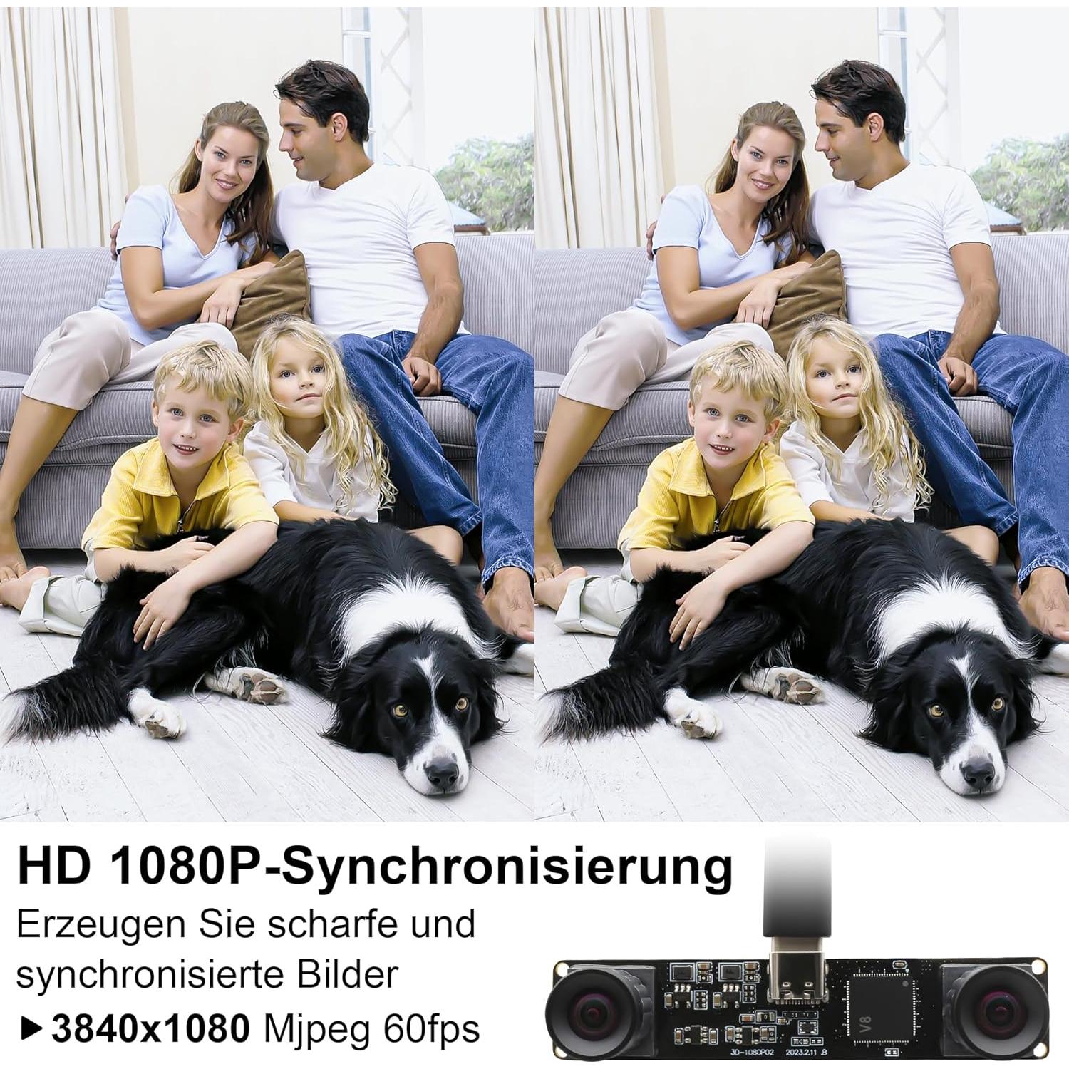 Módulo de Cámara USB SVPRO 1080P 60FPS Doble Lente M12