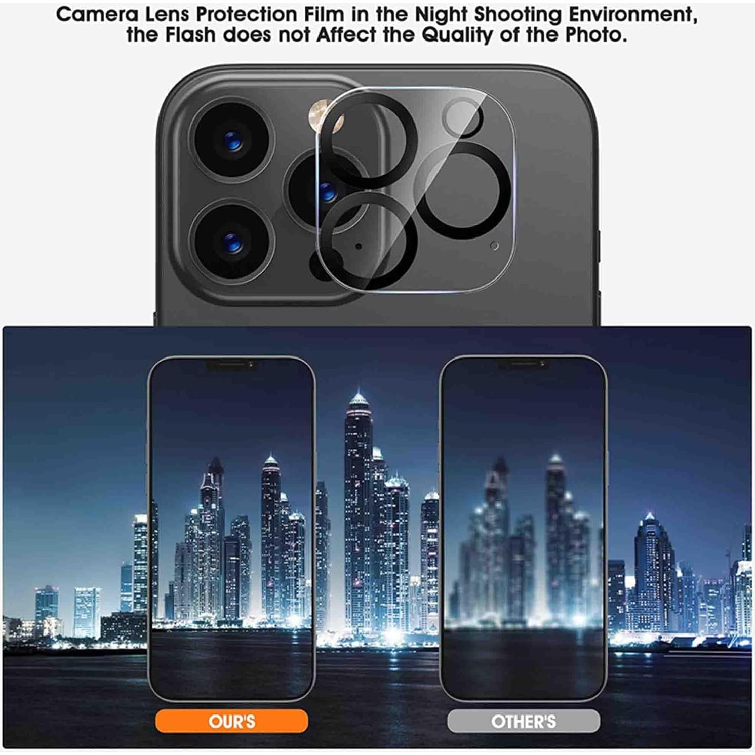 Protector de Lente de Cámara 3D RAMS para iPhone 14 Pro Max