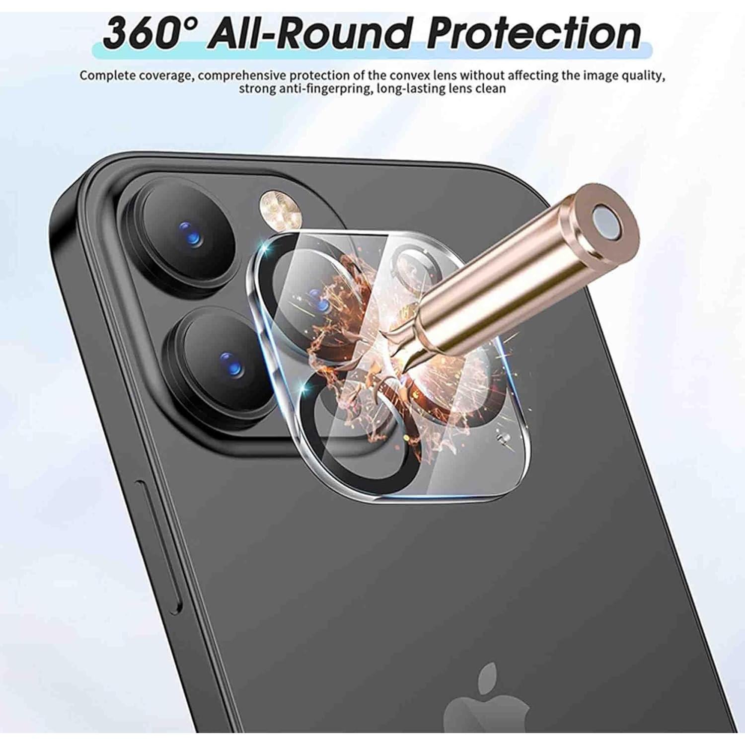 Protector de Lente de Cámara 3D RAMS para iPhone 14 Pro Max