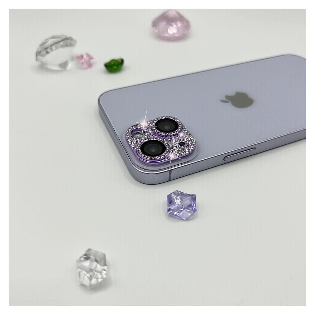 Cubierta de Lente de Cámara GSRYPC 3D Brillante para iPhone 14/14 Plus - Paquete de 2
