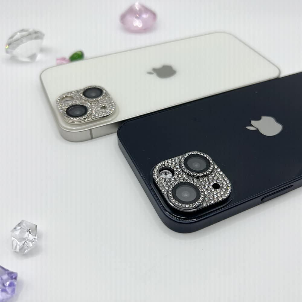 Cubierta de Lente de Cámara GSRYPC 3D Brillante para iPhone 14/14 Plus - Paquete de 2