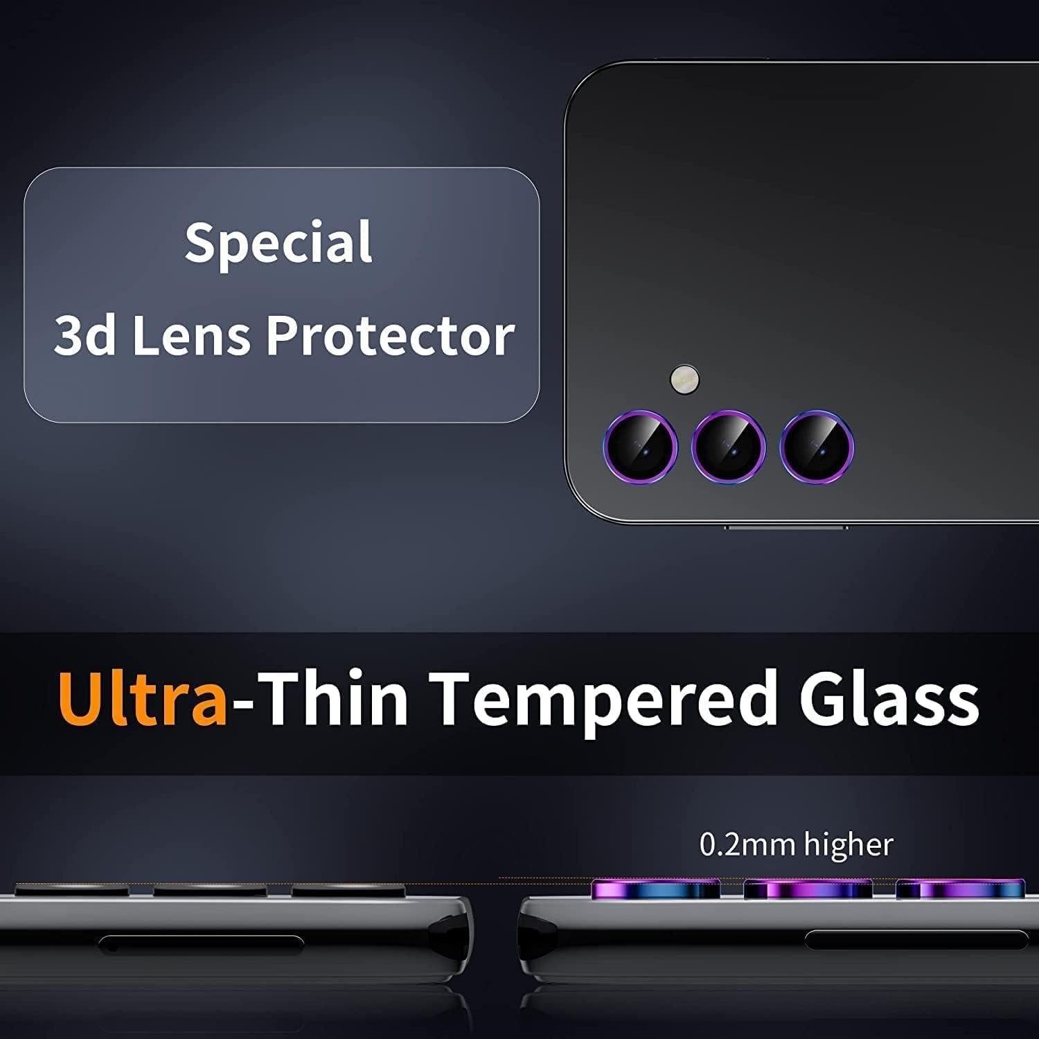 Protector de Lente de Cámara Zeking para Galaxy Z Fold6 9H