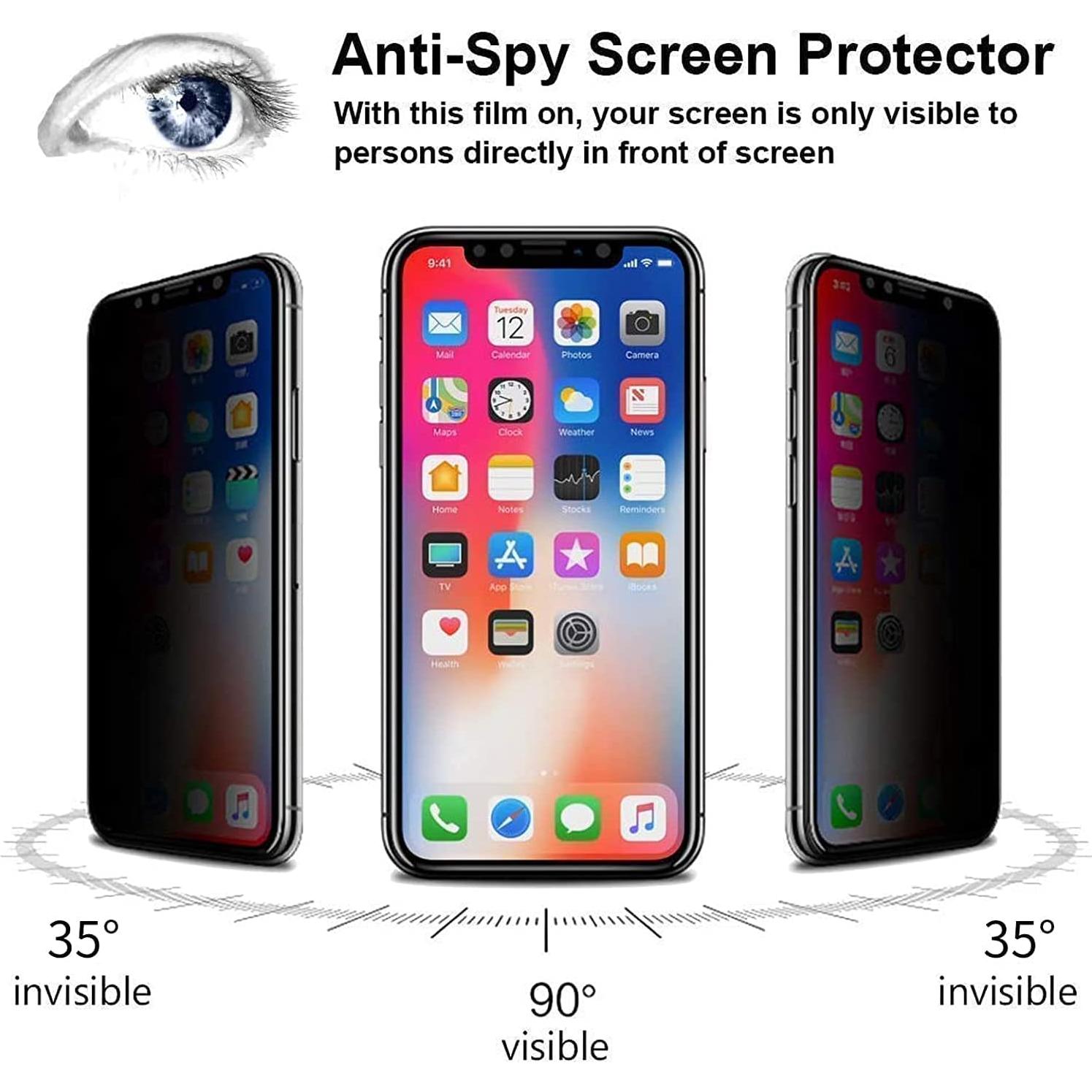 Protector de Pantalla Privado 2 Pcs para Motorola G Stylus 2021