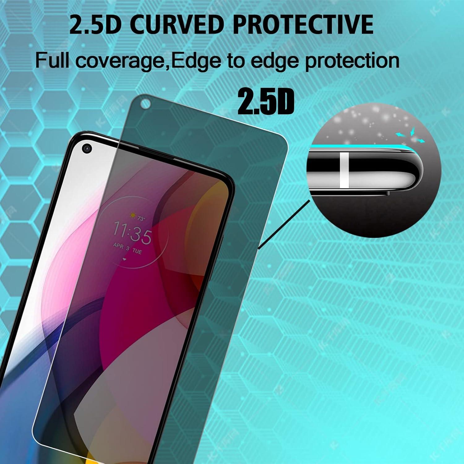 Protector de Pantalla Privado 2 Pcs para Motorola G Stylus 2021