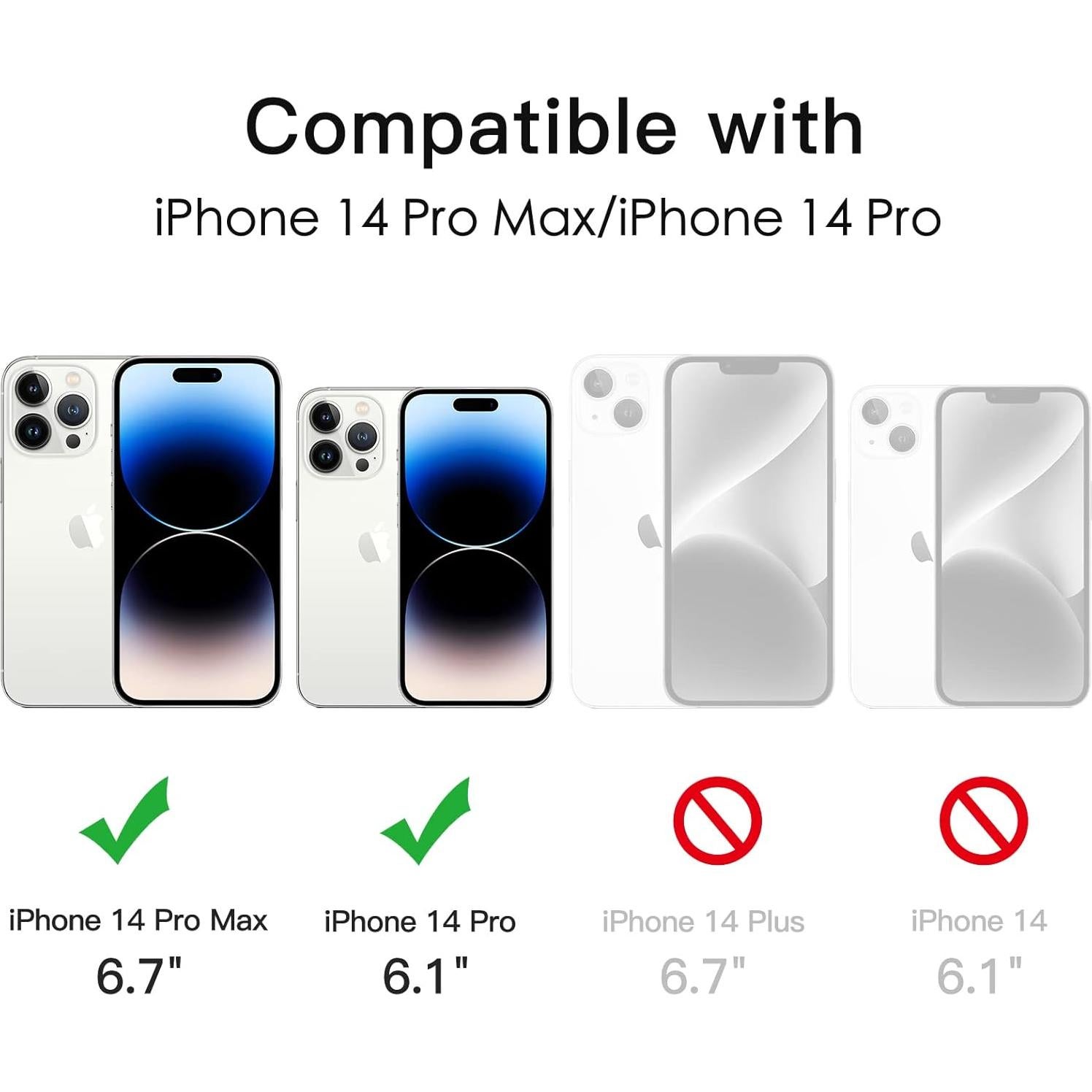 Protector de Lente de Cámara JETech para iPhone 14 Pro/Max