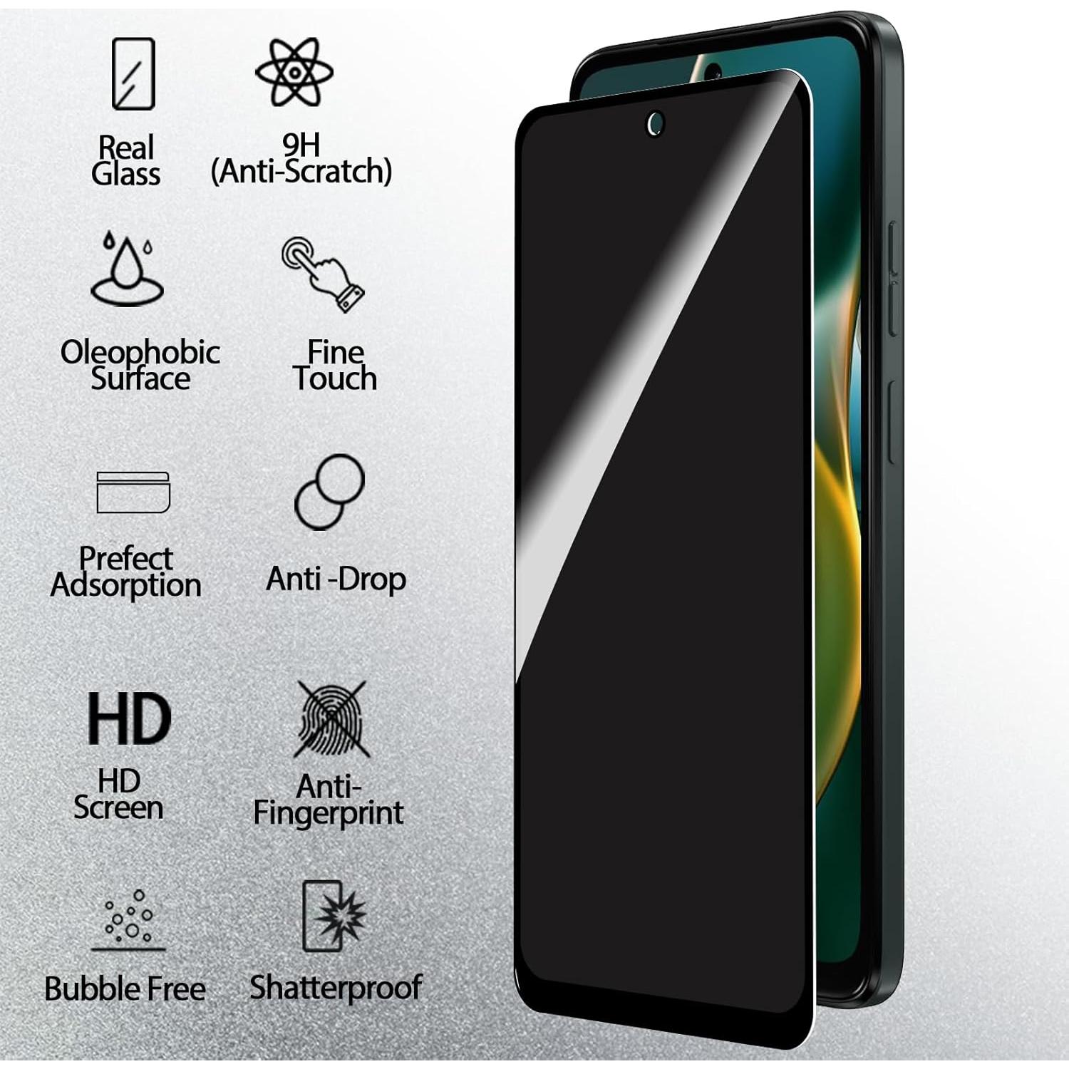 Protector de Pantalla Privado OWMGTS para Moto G Power 2025 9H