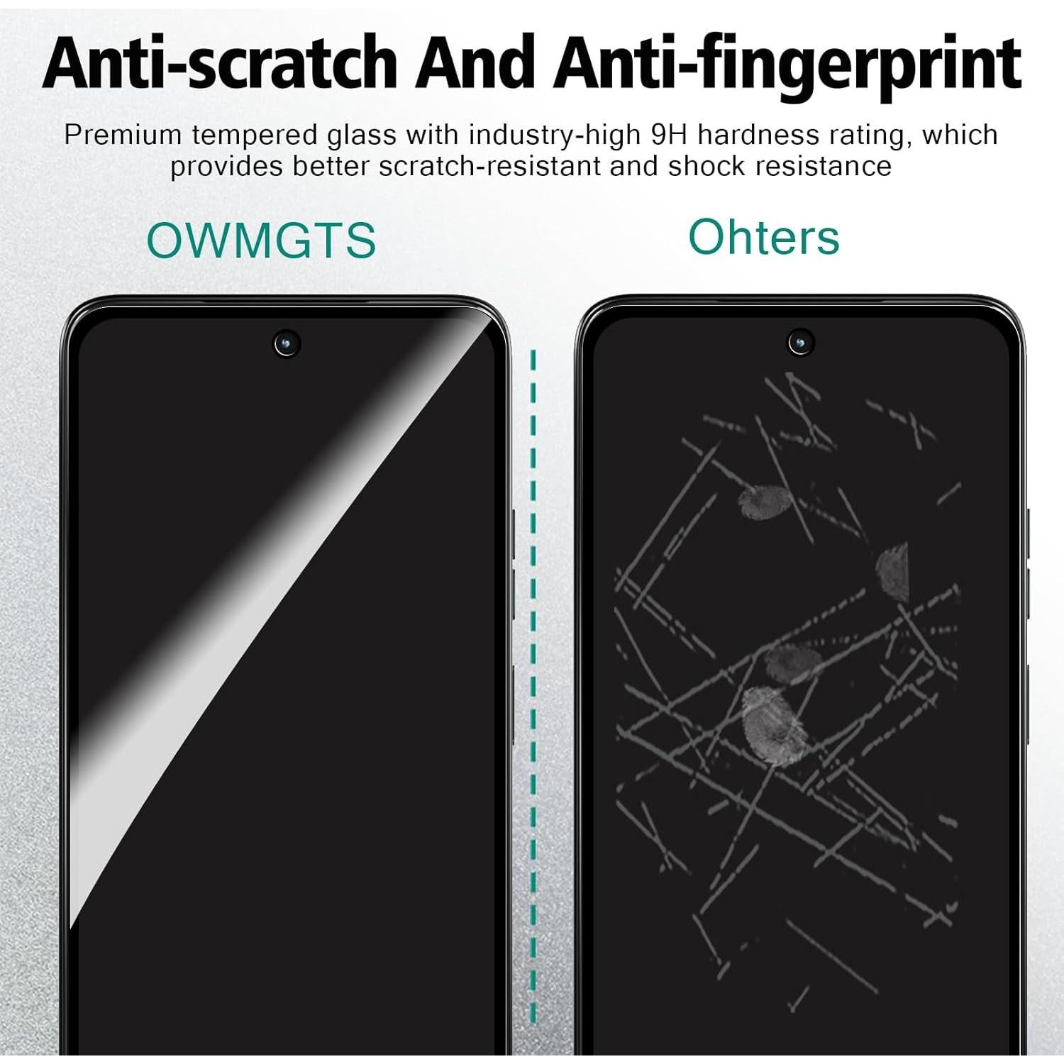 Protector de Pantalla Privado OWMGTS para Moto G Power 2025 9H