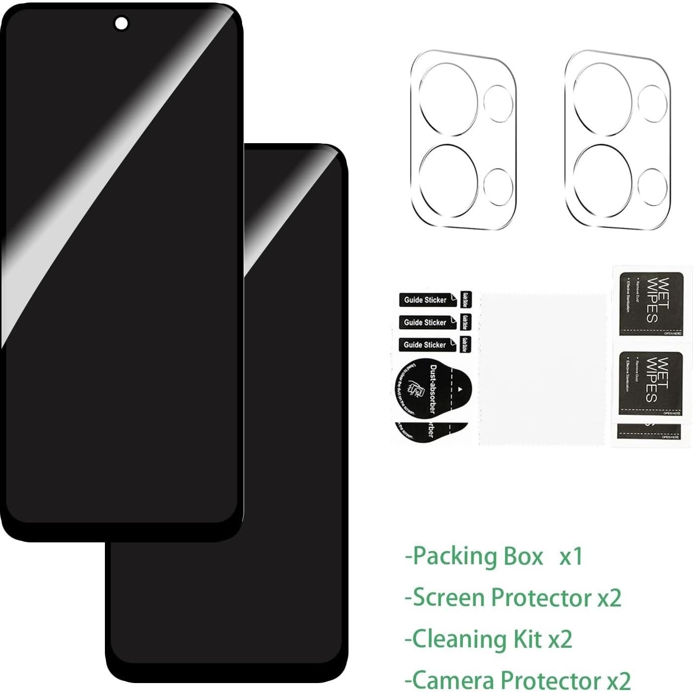 Protector de Pantalla Privado OWMGTS para Moto G Power 2025 9H