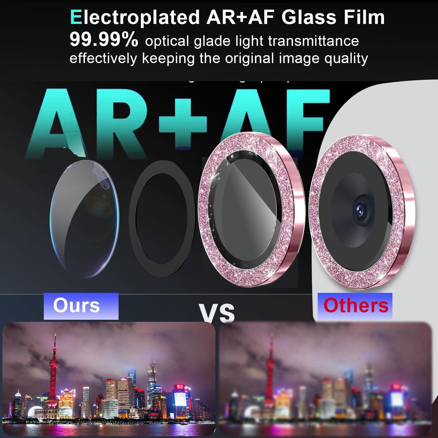 Protector de Lente de Cámara Ltezixal para Samsung Galaxy Z Flip6 - Rosa Brillante