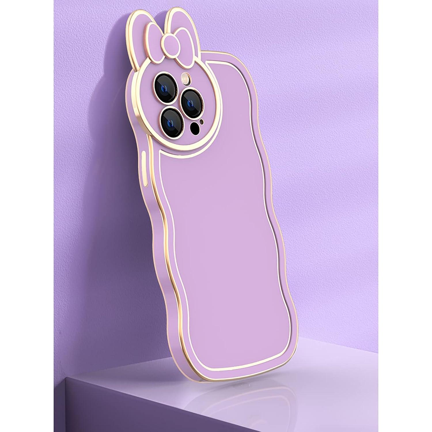 Funda de Plating Losin para iPhone 14 Pro Max - Cartoon 3D Negra