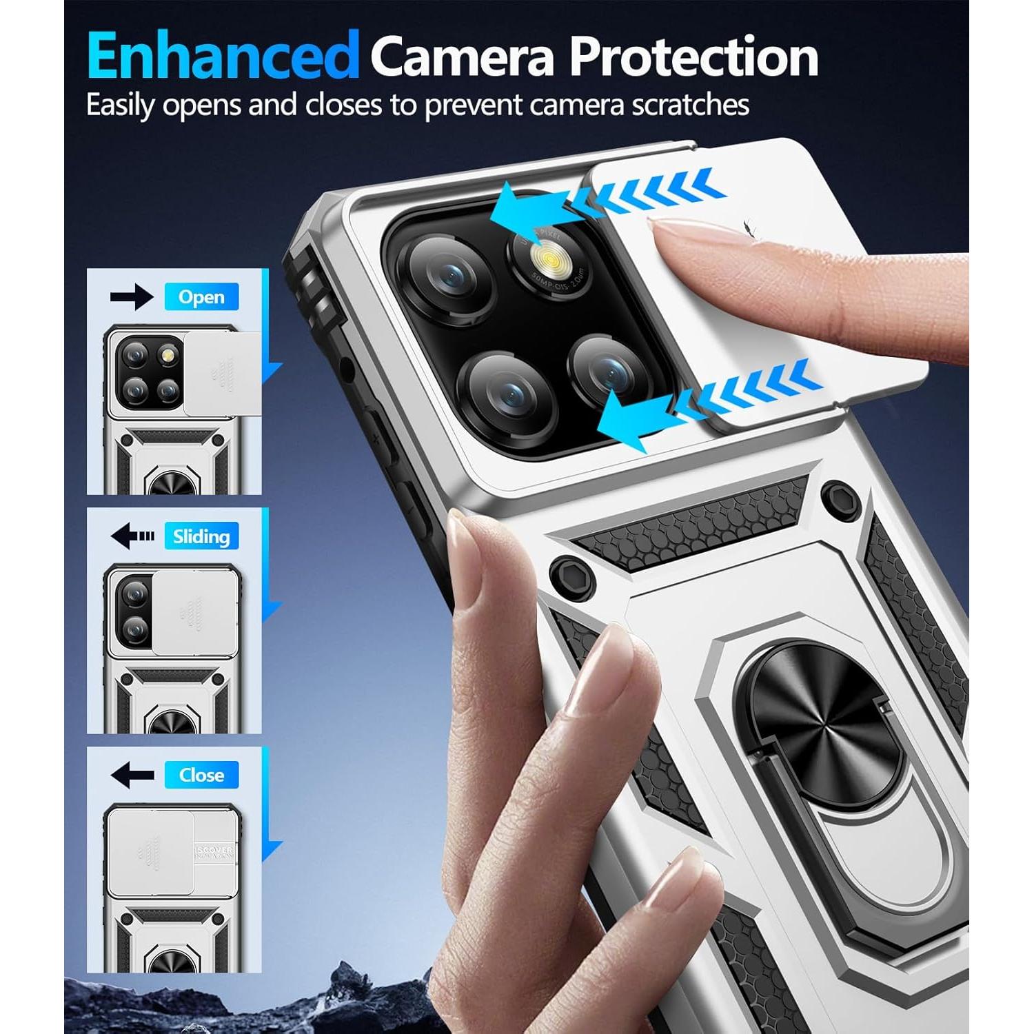 Funda Taisairu para Motorola Moto G Stylus 5G 2025 Plata