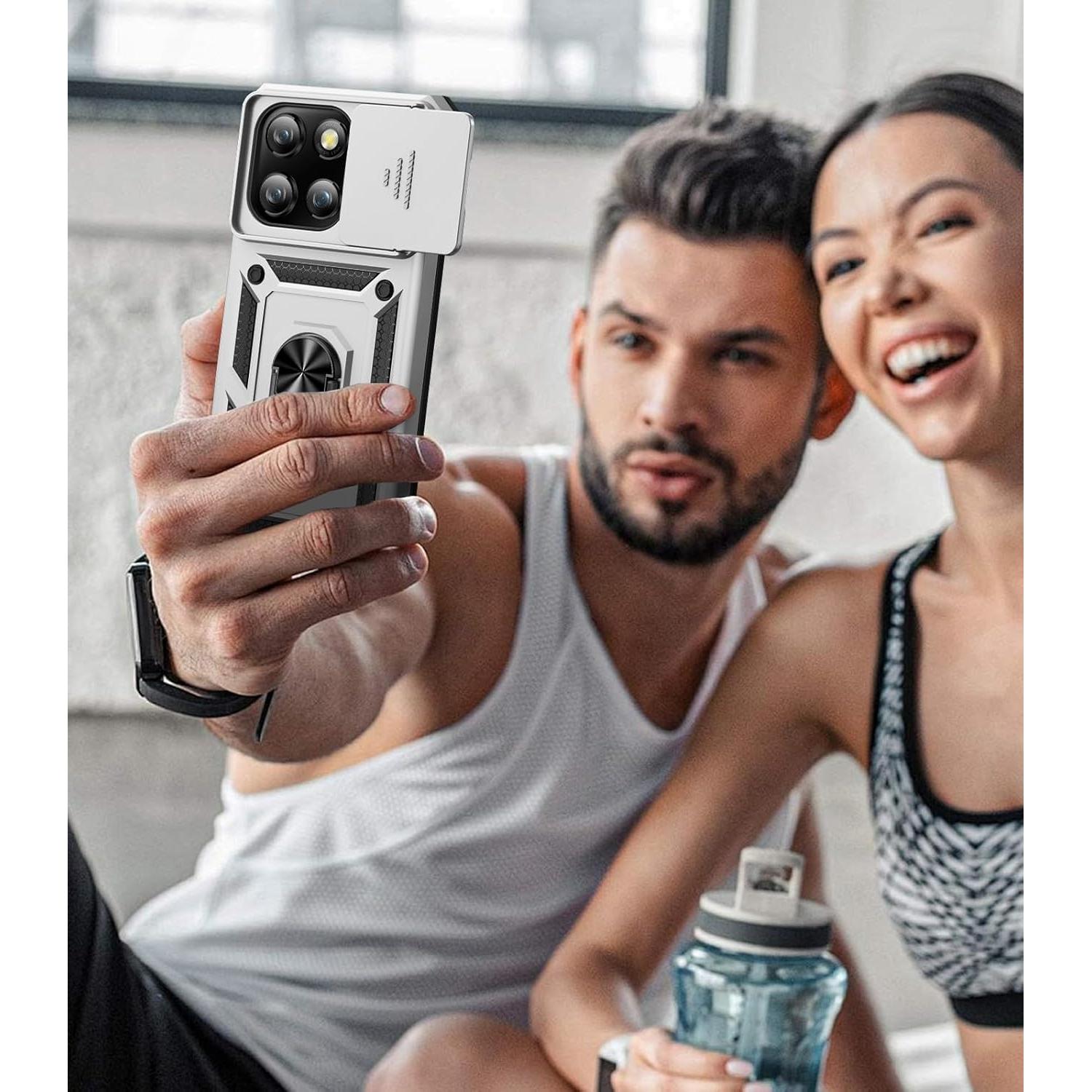 Funda Taisairu para Motorola Moto G Stylus 5G 2025 Plata