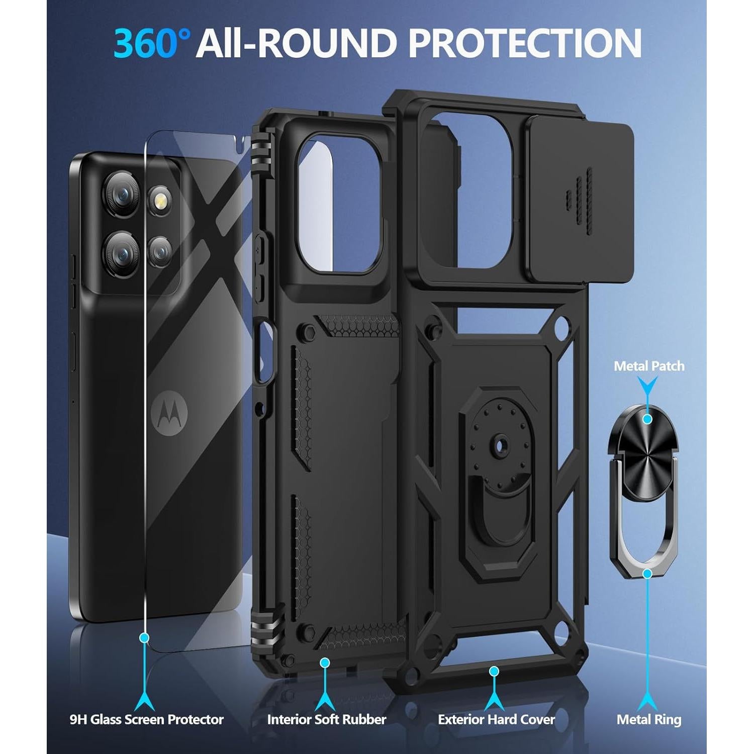 Funda Taisairu para Motorola Moto G Power 5G 2025 - Negro