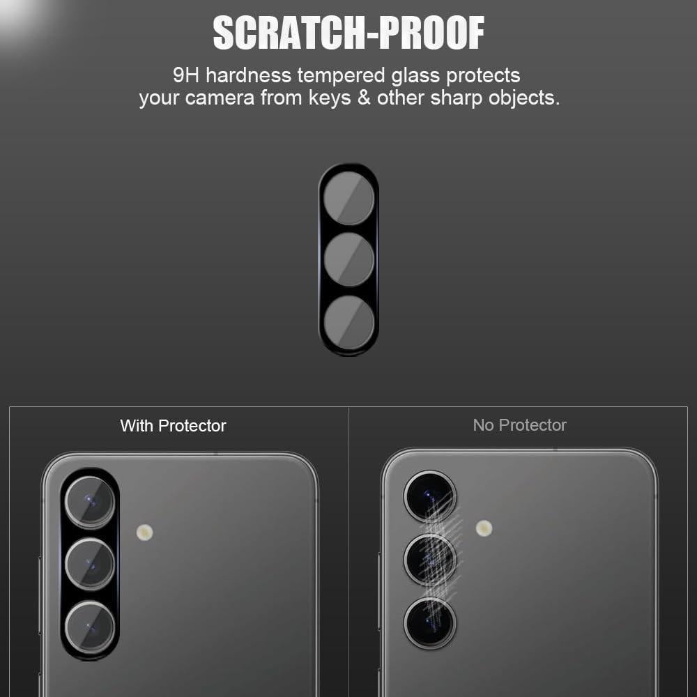 Protector de Lente de Cámara Vidrio Templado UZWZW para Samsung Galaxy S24 Plus 5G