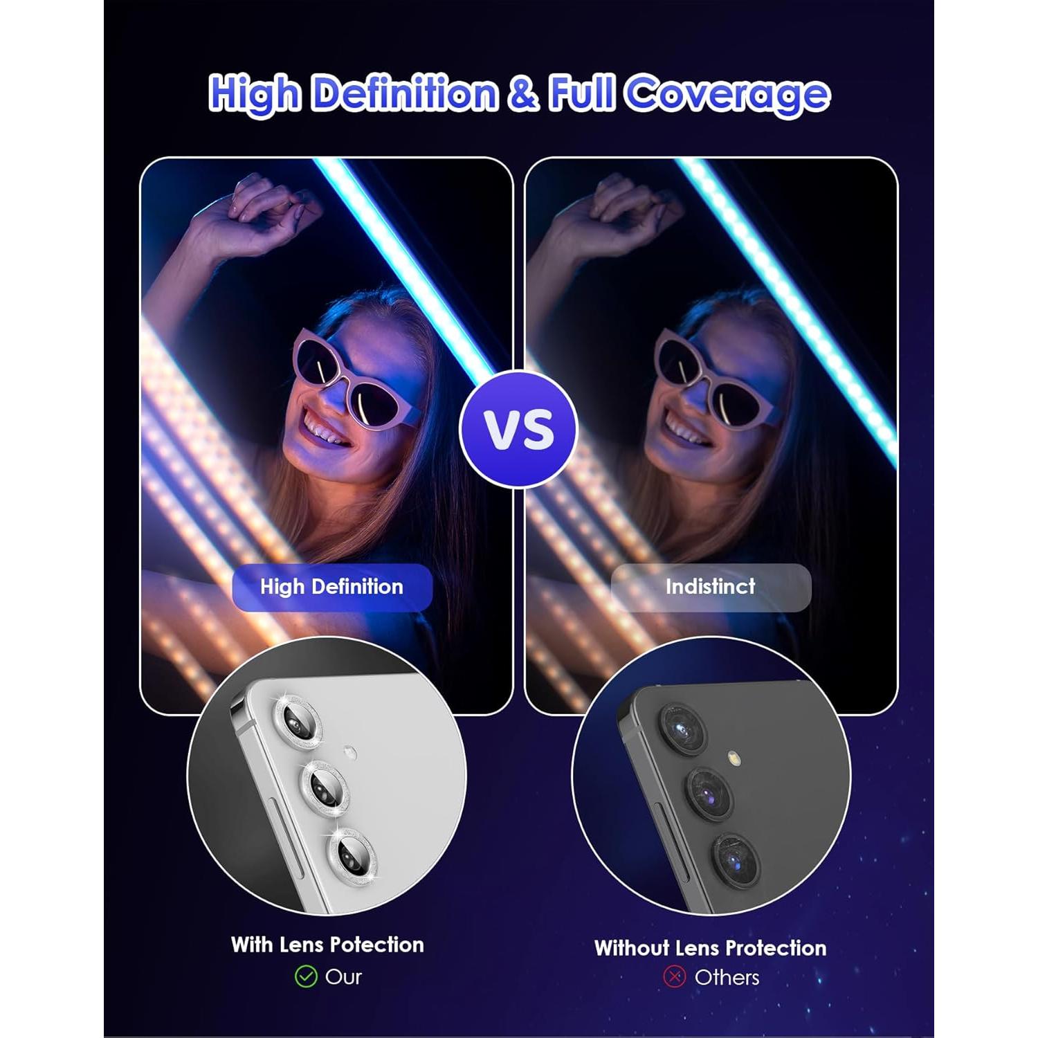 Protector de Lente de Cámara Kanosan para Galaxy S25 9H