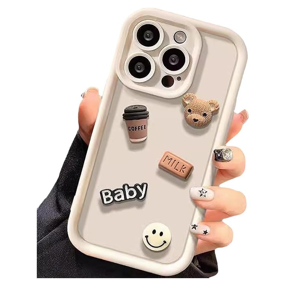 Funda protectora 3D para iPhone 14 Pro Max Zkacase Blanco