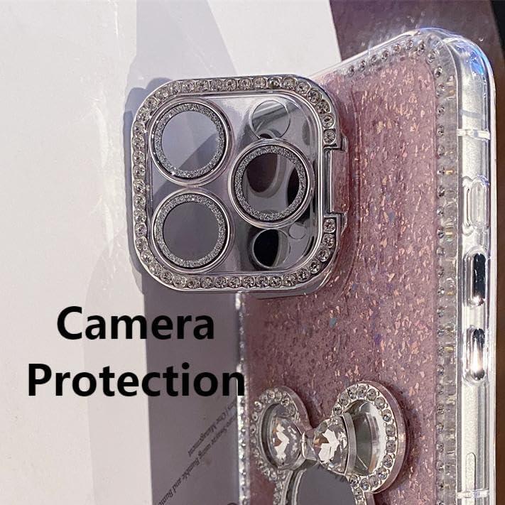 Funda TPU para iPhone 16 Pro Max YOUWUMA con soporte y brillo