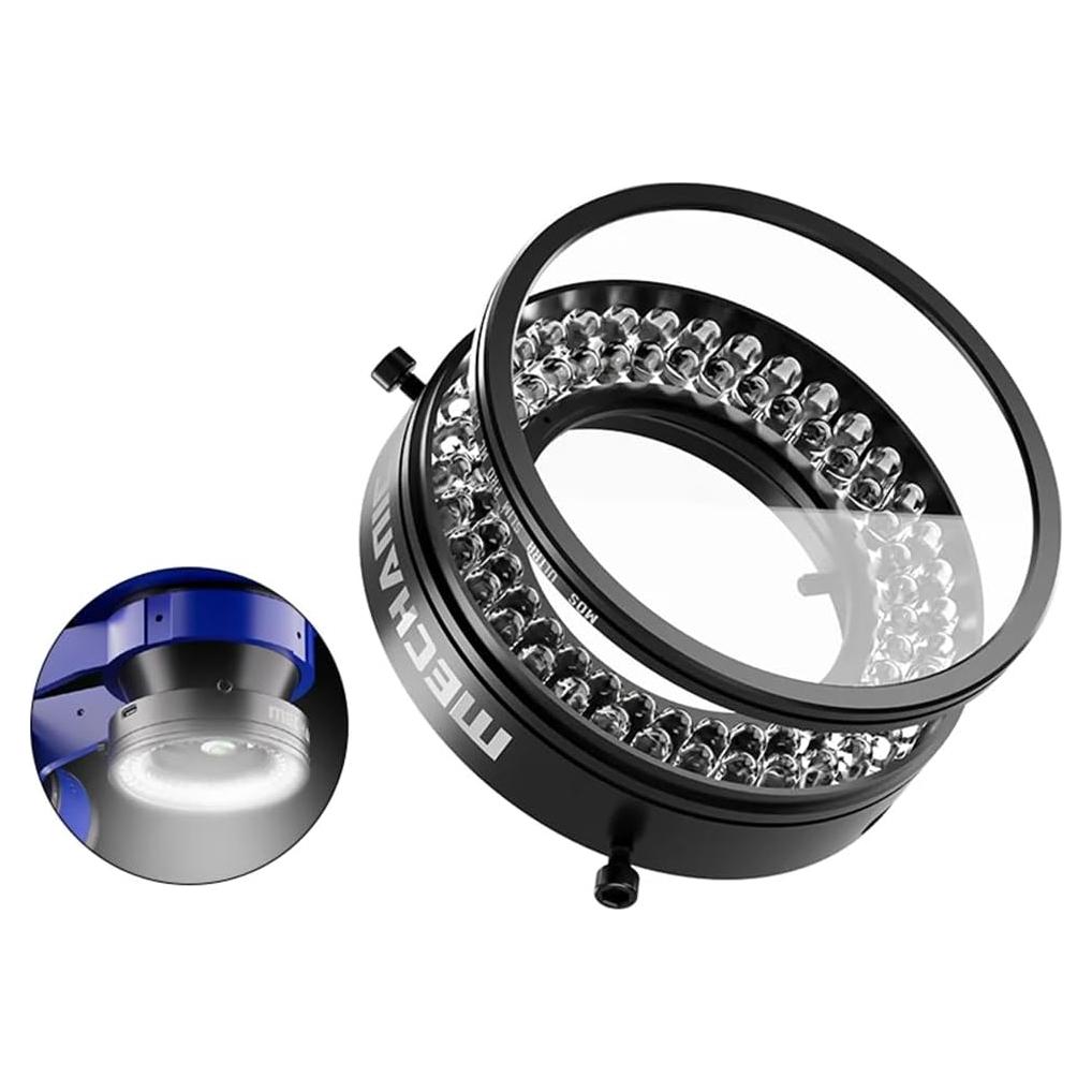 Luz de Anillo Polarizada Ajustable 72 LED para Microscopio