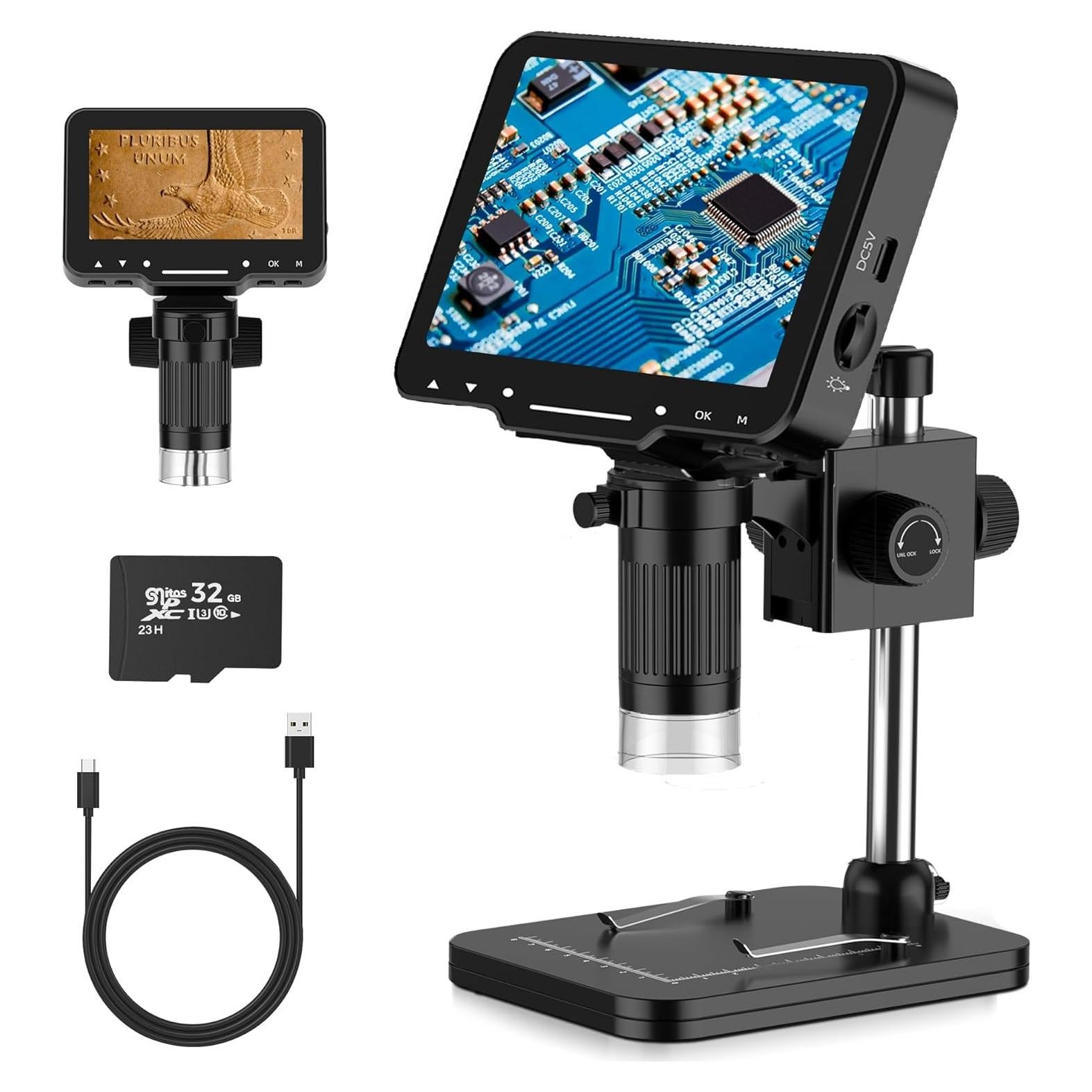 Microscopio Digital LCD 4.3" PalliPartners 10MP 1000X USB